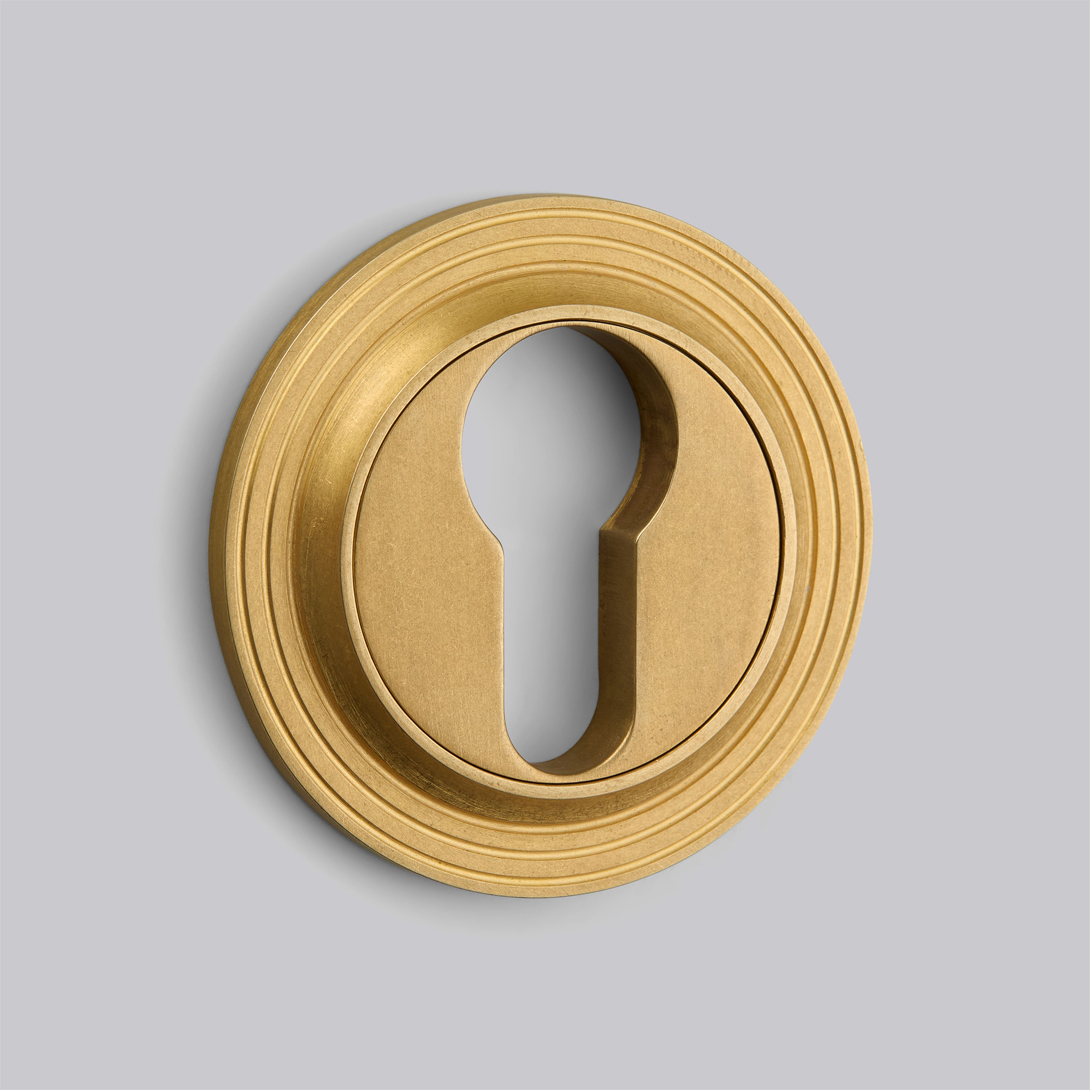 53mm Reeded Escutcheon - Euro